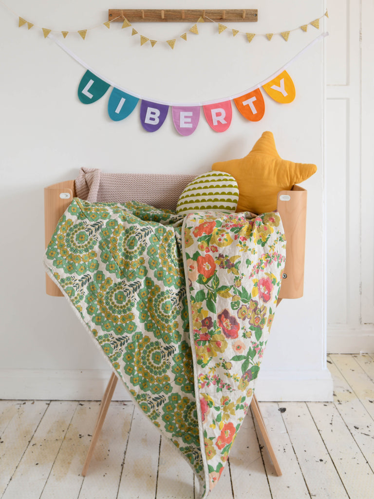 personalised  name bunting scalloped shape flags