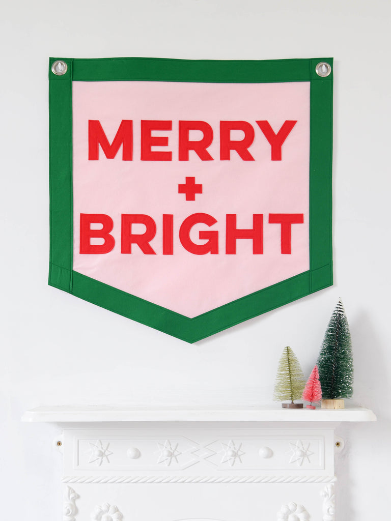 Merry and Bright Championship wall banner.
