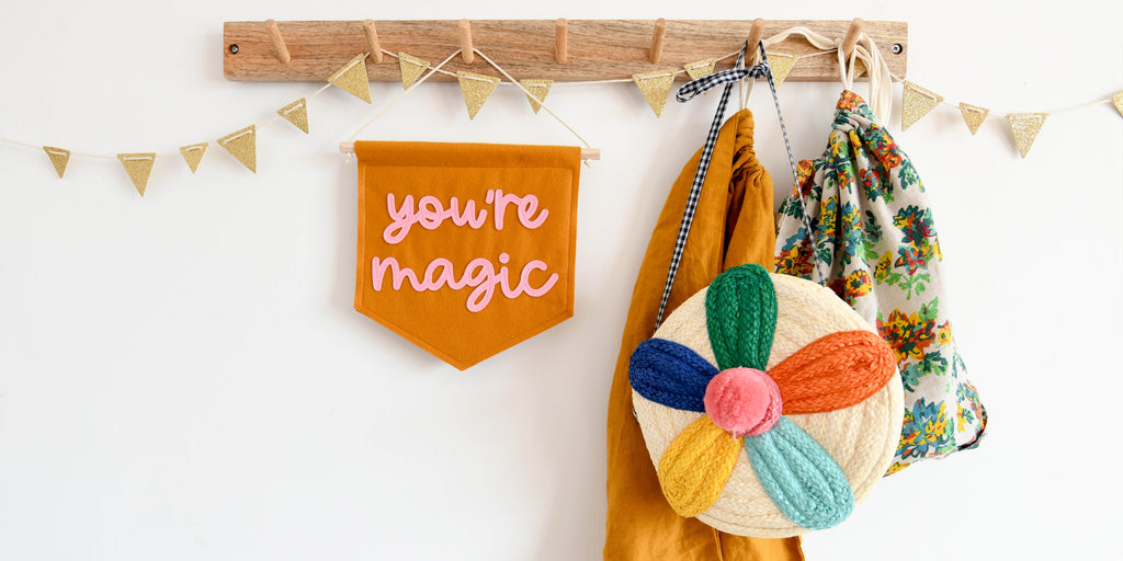 mini felt banner you're magic