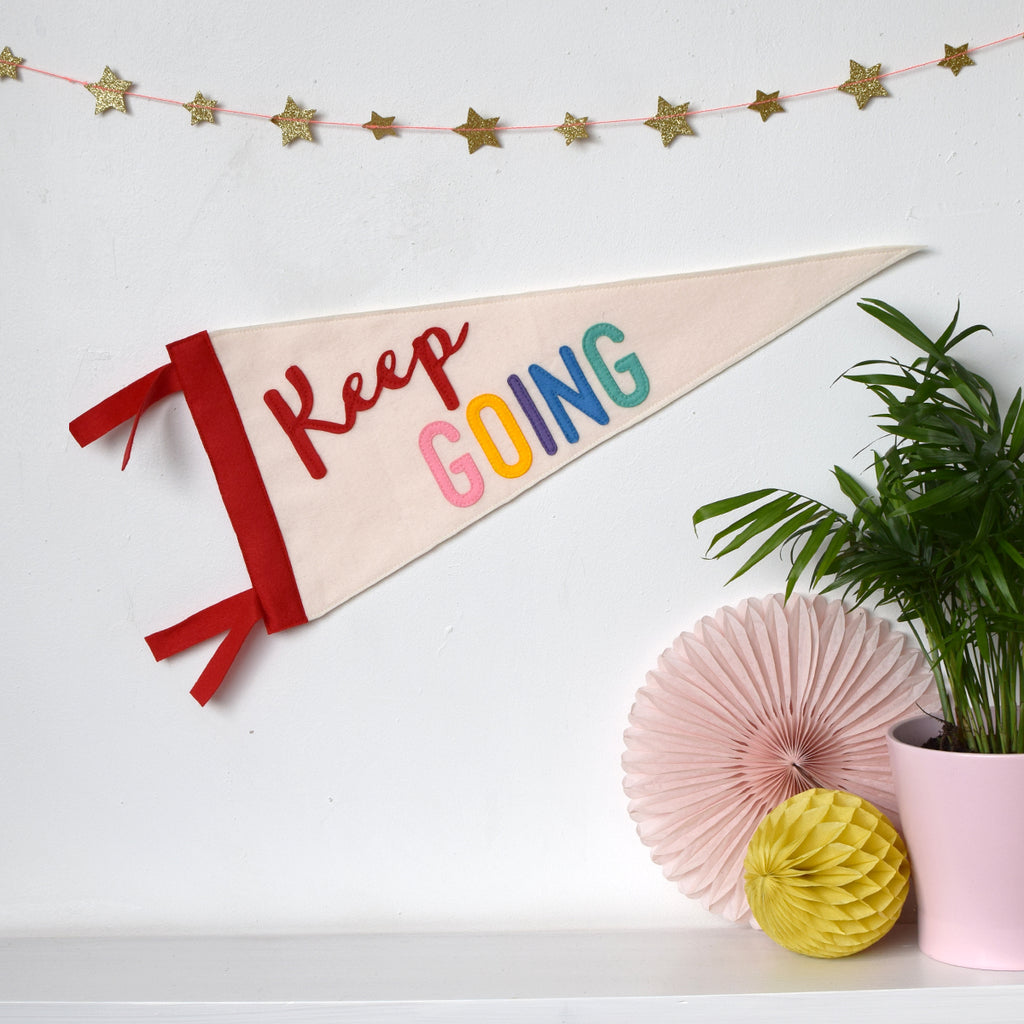 Keep Going Pennant Flag - Connie Clementine