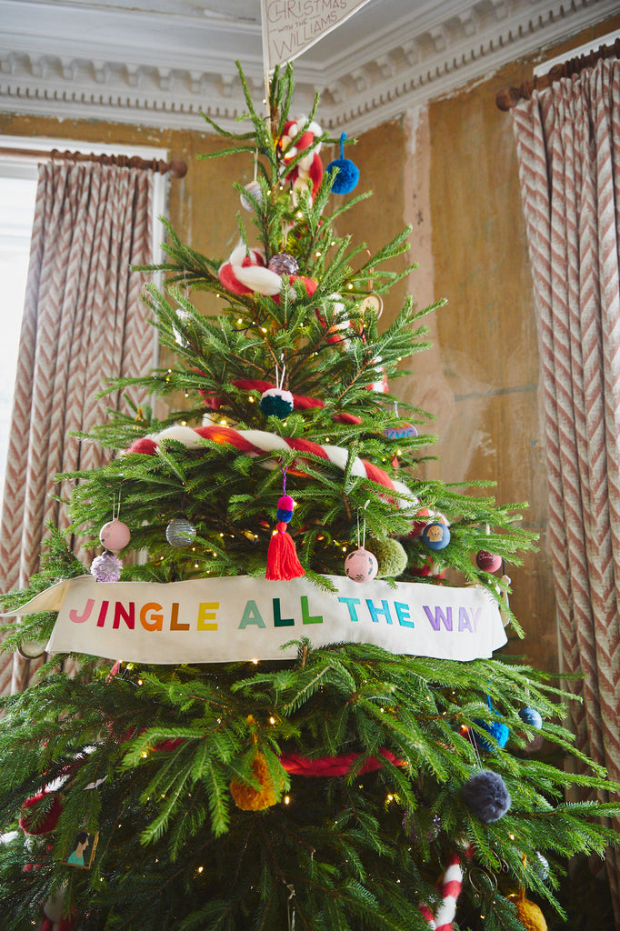 Jingle All the Way  Christmas tree banner