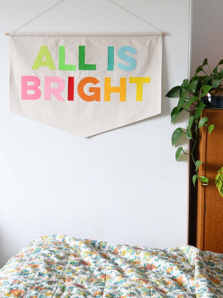 All Is Bright Christmas Banner