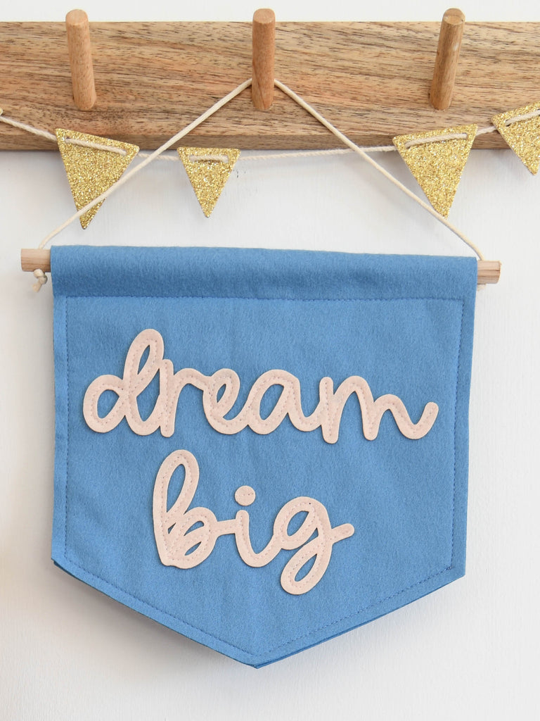 dream big banner for nursery or kids room.