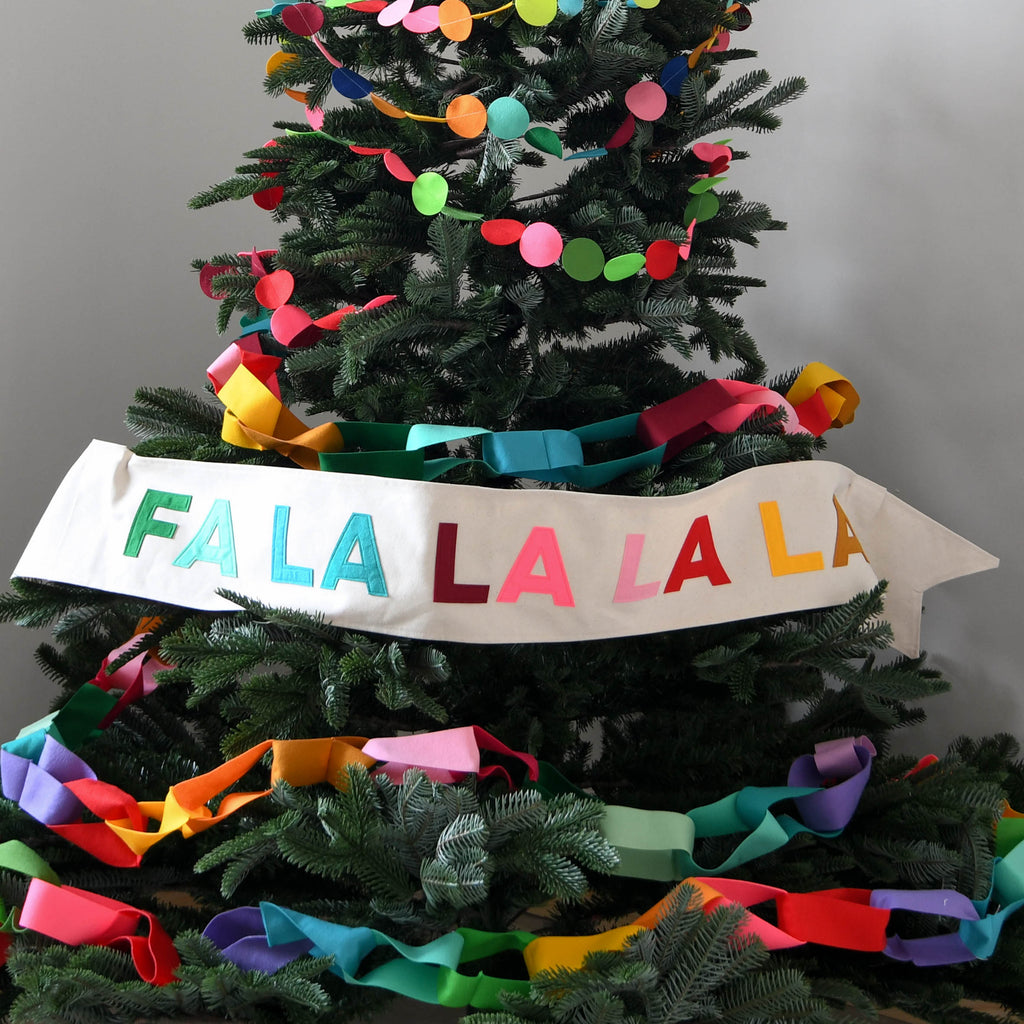 Fa La La La La  Christmas Tree Sash