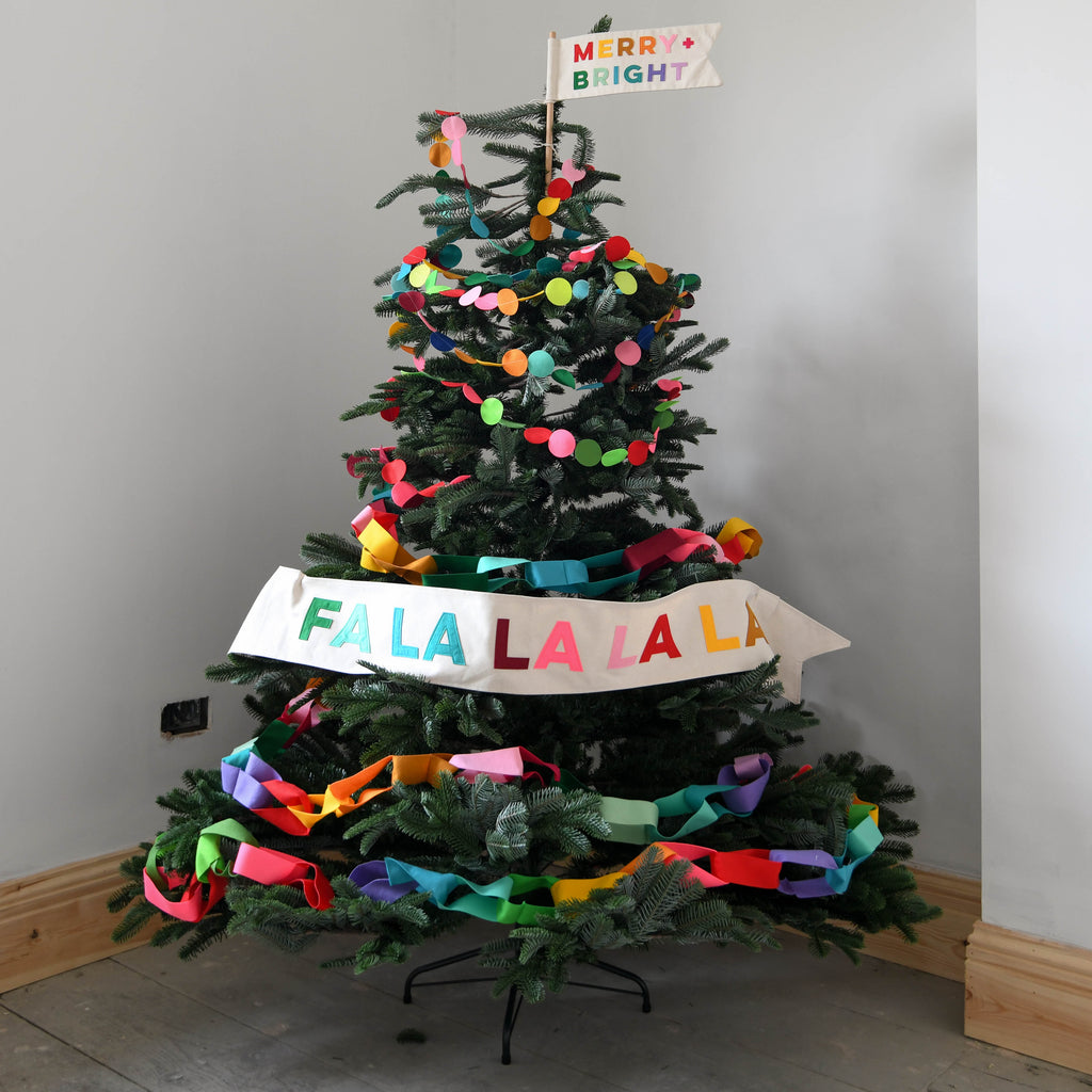 Fa La La La La  Christmas Tree Sash