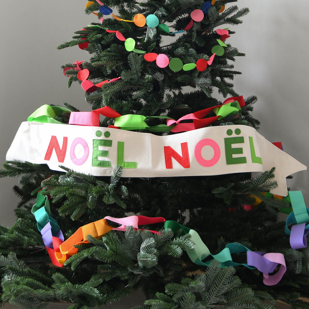 Noël Noël  Christmas Tree Banner