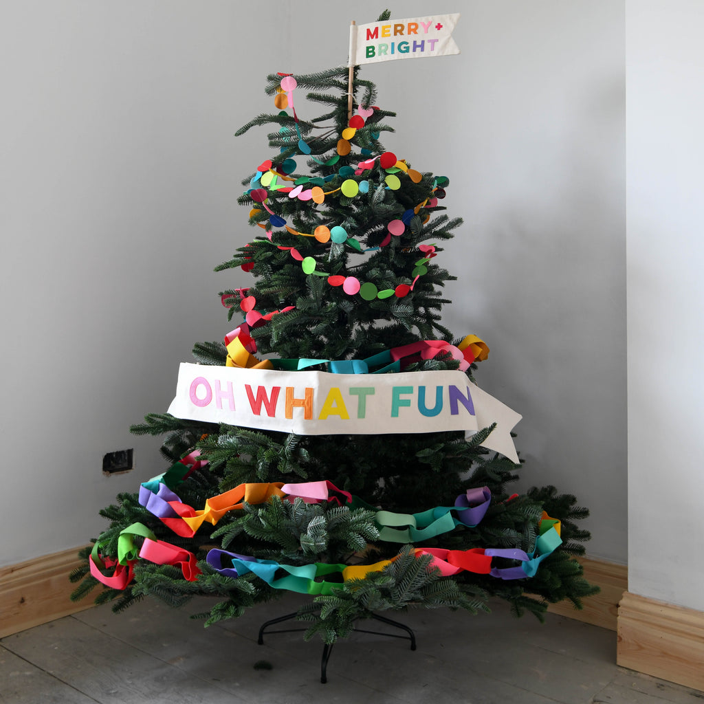 Oh What Fun  Christmas Tree Sash