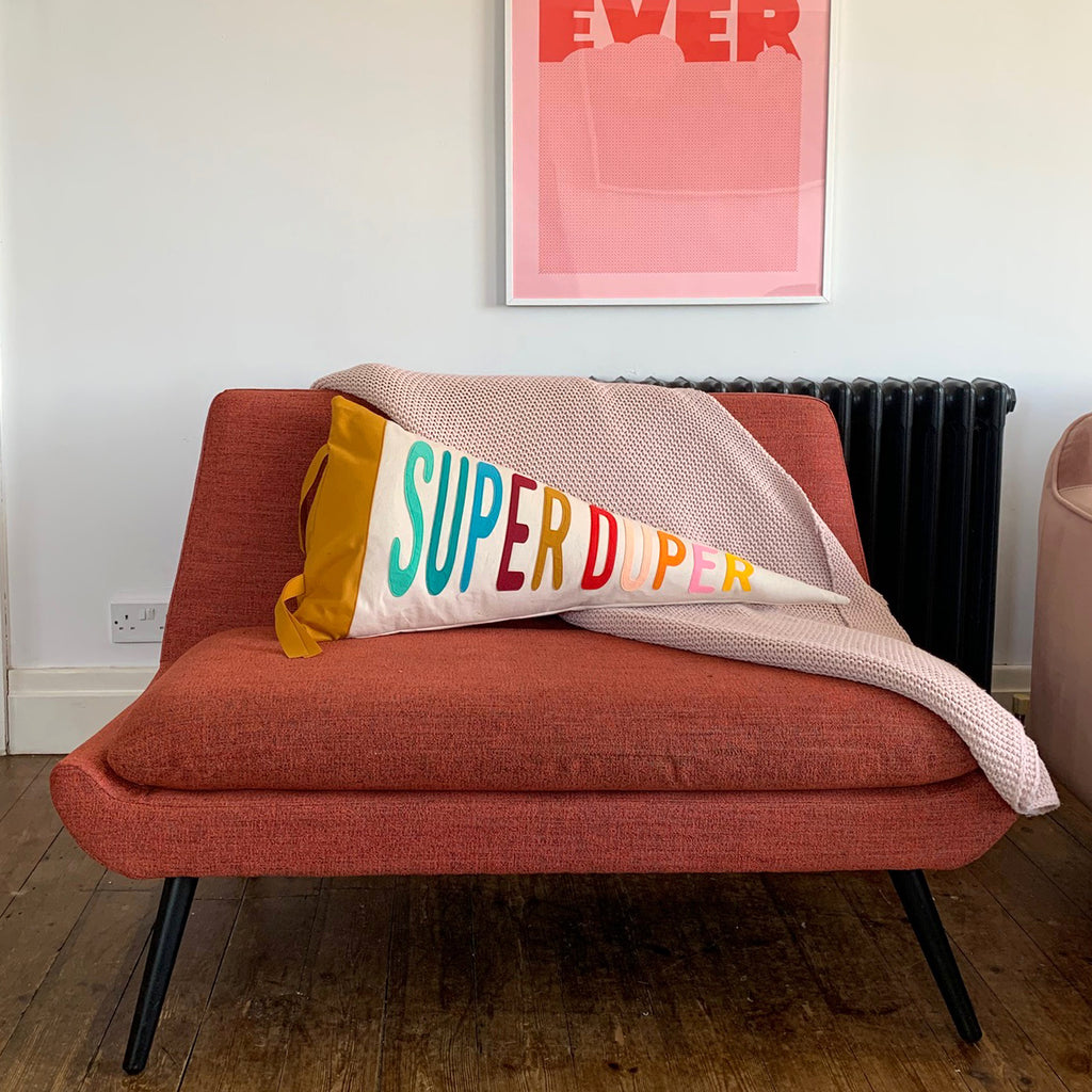 Super Duper Pennant Cushion - Connie Clementine