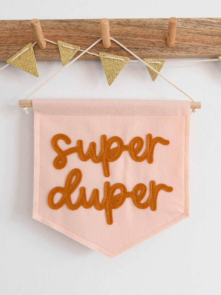 mini felt super duper banner.