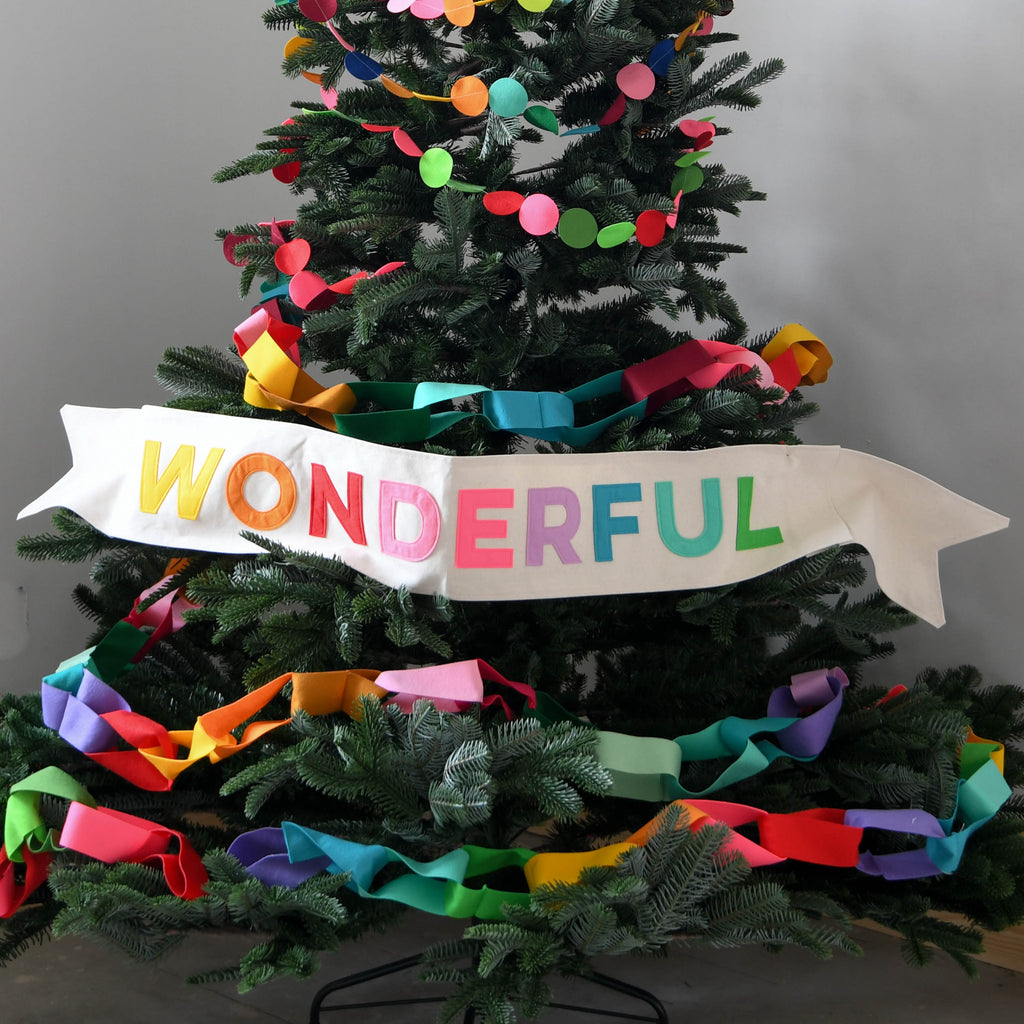 Wonderful  Christmas Tree Banner